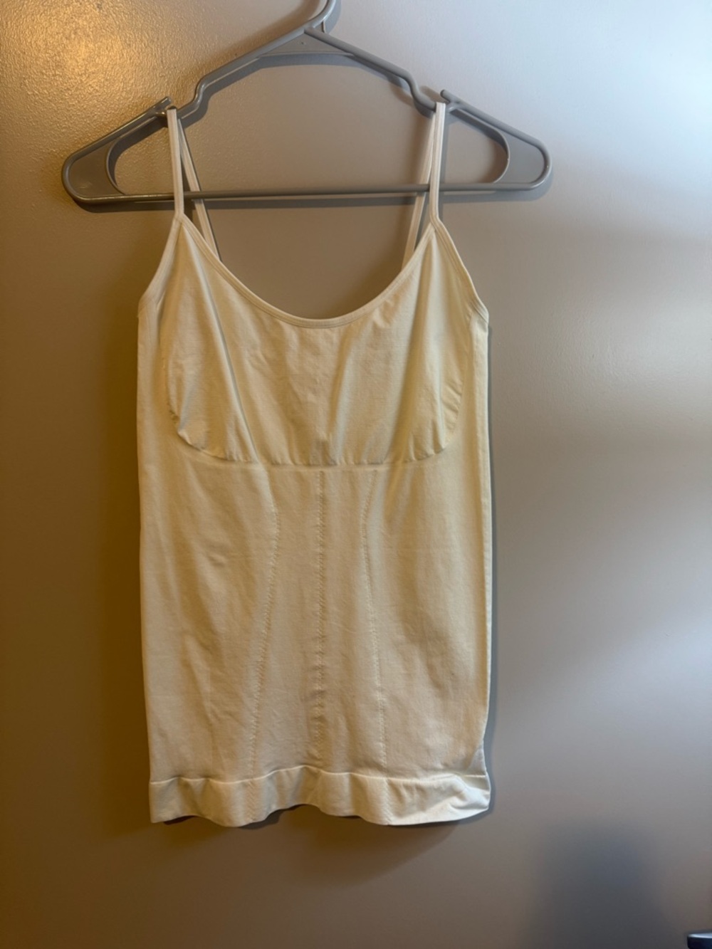 Women’s Cream Spaghetti Strap Tank Top